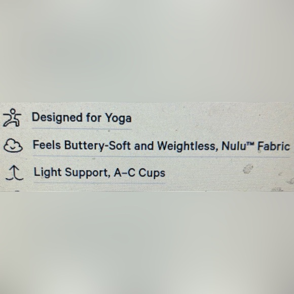 Lululemon Flow Y Nulu Light Support Bra Size 8 Pale Geen Cup Size A B C Yoga - Picture 6 of 6